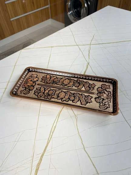 رولت خوری مسی نقره ‌کوب