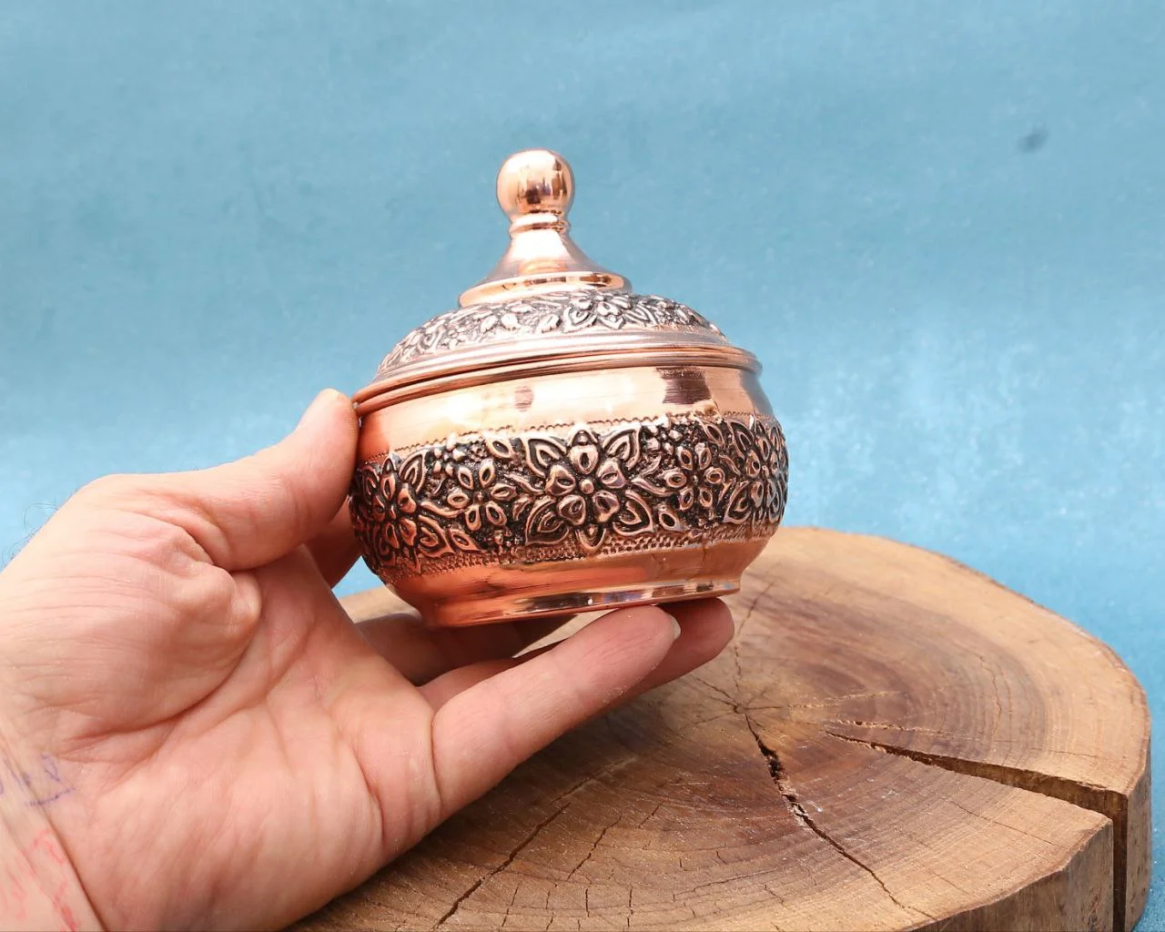 قندان مسی بدون پایه یاسمن