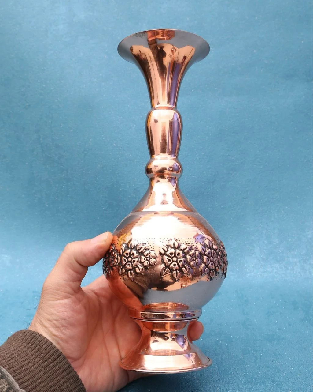 گلدان مسی گلبرگ