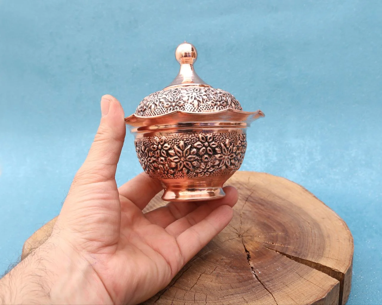 قندان‌مسی بدون پایه ریزگل
