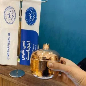قندان مسی طرح انار متوسط