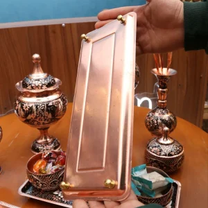 رولت خوری مسی طرح گل و بلبل
