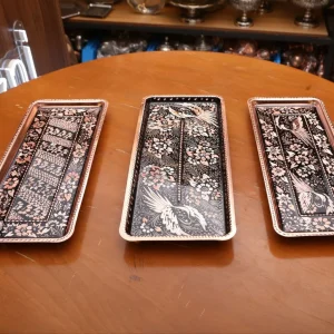 رولت خوری مسی طرح گل و بلبل