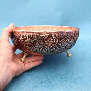 سرویس پذیرایی مسی سه پایه نقشینه