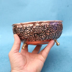 سرویس پذیرایی مسی سه پایه نقشینه
