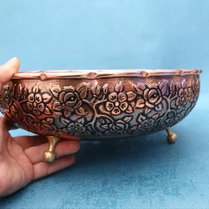 سرویس پذیرایی مسی سه پایه نقشینه