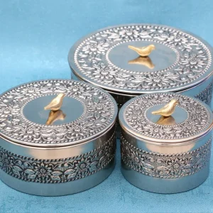سرویس گزخوری مسی گلبرگ با آبکاری کروم