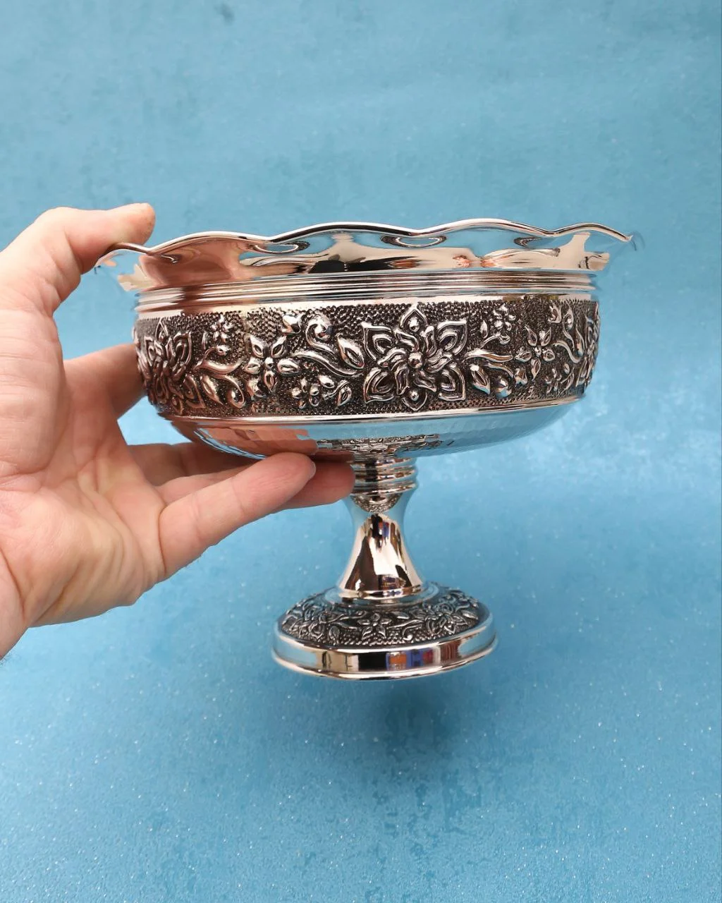 شکلات خوری مسی بهار با آبکاری کروم