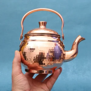 کتری و قوری مسی دسته بالا