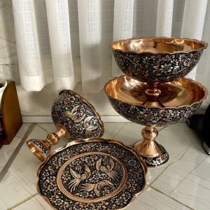 سرویس پذیرایی مسی آب نقره الماس تراش هما