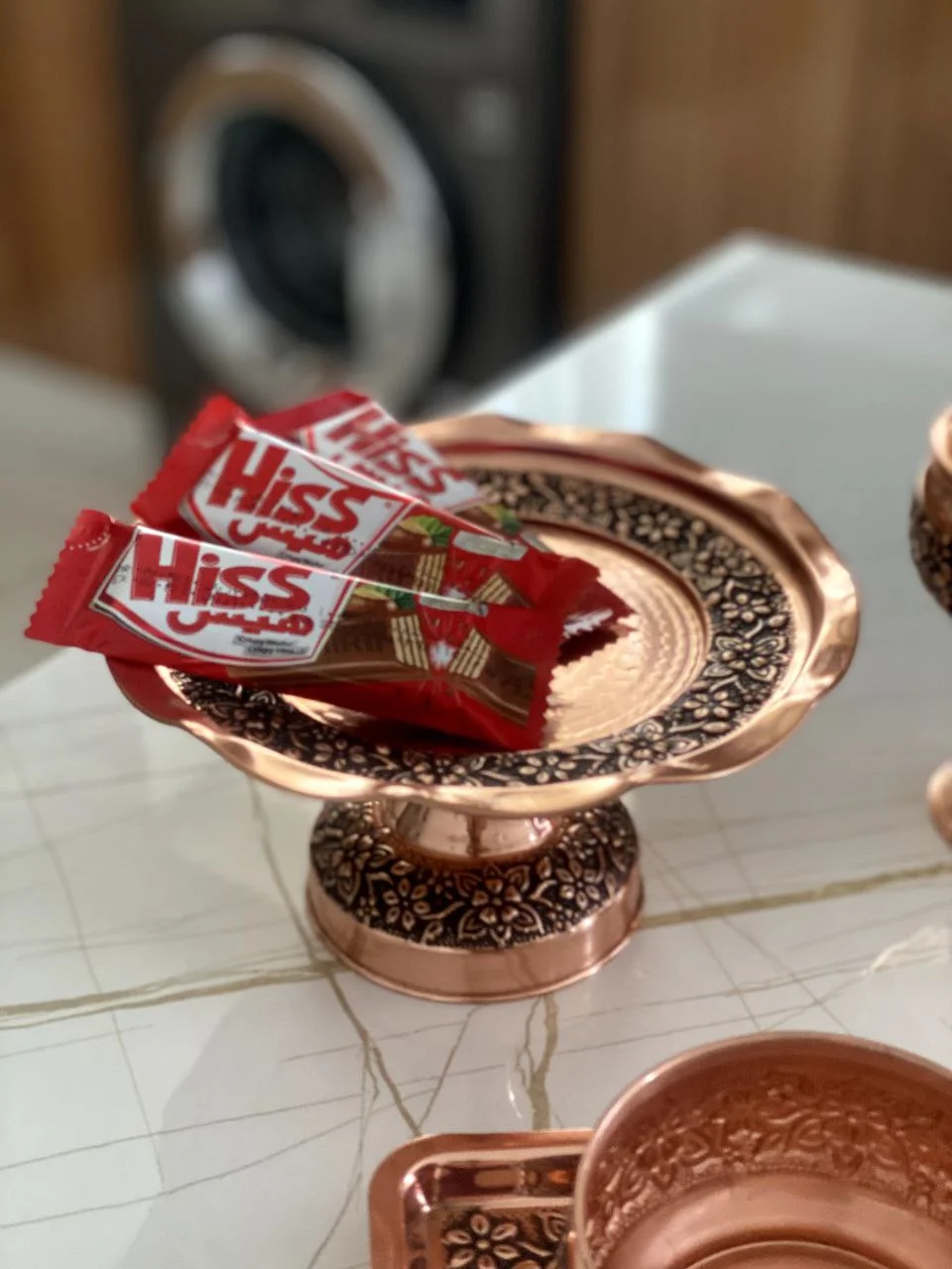 شیرینی خوری مسی گلبرگ نانو شده