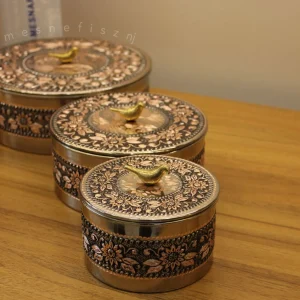 سرویس پذیرایی مسی دو رنگ تراش