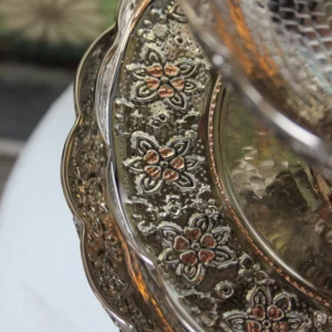 سرویس پذیرایی مسی کروم تراش مه گل