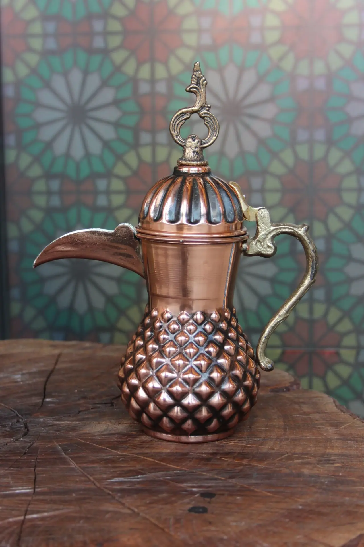 دله عربی مسی طرح سیاه قلم سه بعدی