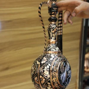 آفتابه لگن مسی نقره کوب