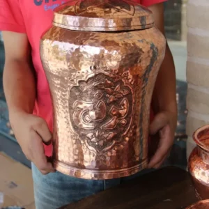 بانکه مسی خمره ای دست ساز مس نفیس