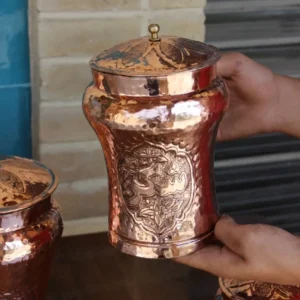 بانکه مسی خمره ای دست ساز مس نفیس
