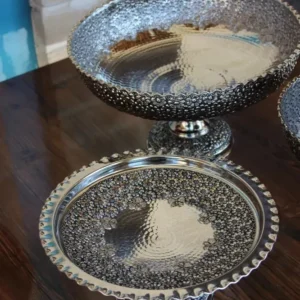 سرویس پذیرایی مسی قاصدک با آبکاری کروم