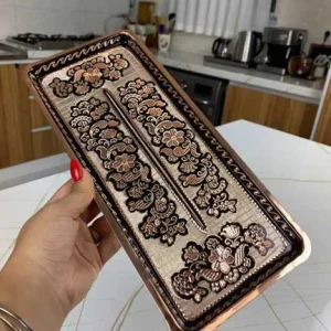 رولت خوری مسی نقره ‌کوب