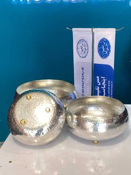 میوه خوری مسی اطلسی دست ساز