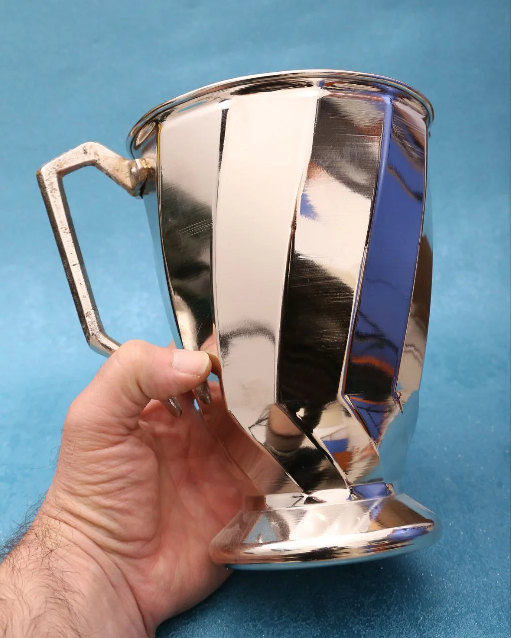 پارچ مسی پیچی با آبکاری کروم