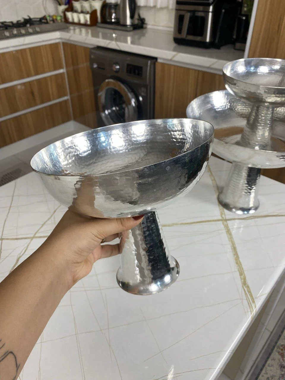 آجیل خوری مسی دست ساز قلعی