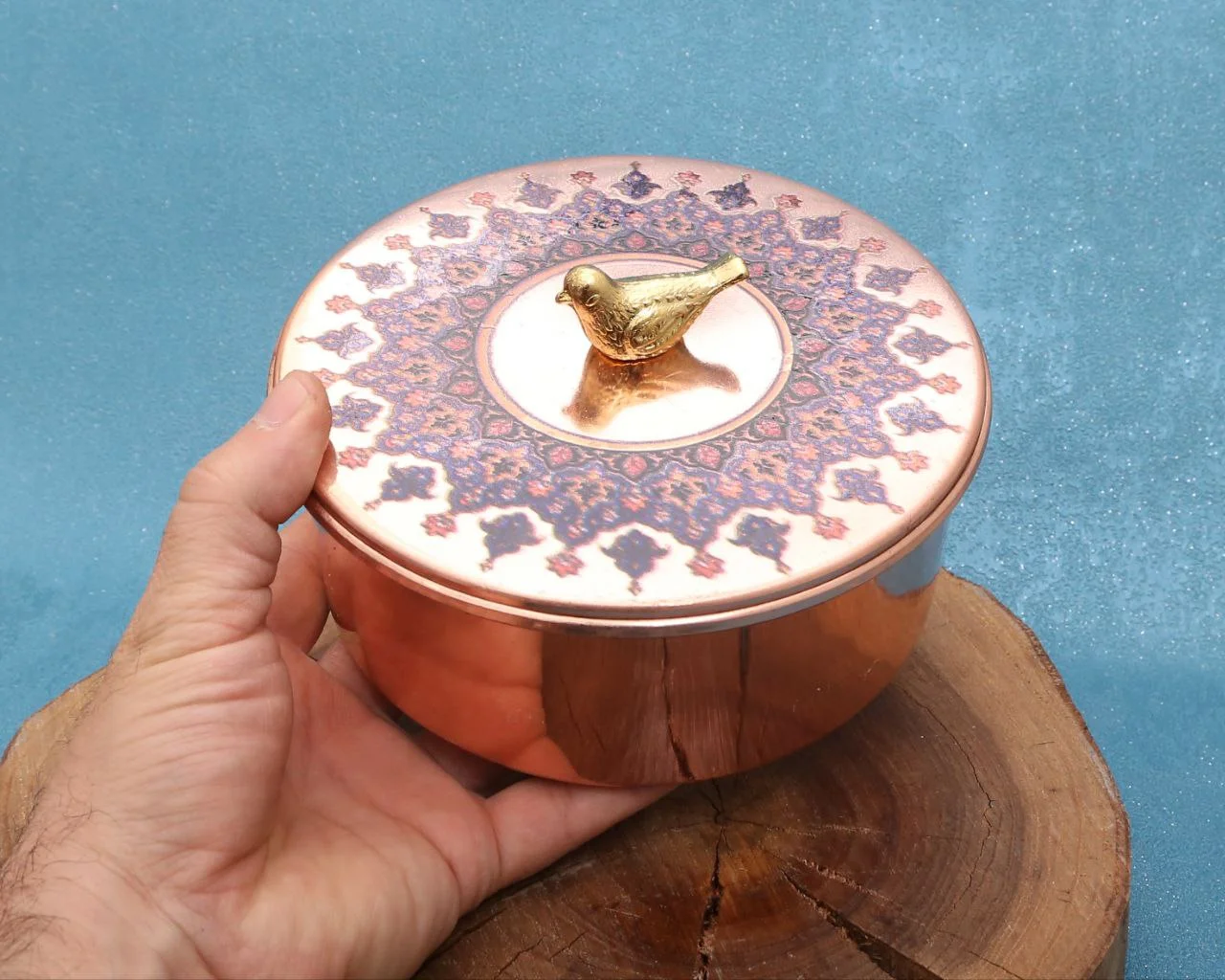 باقلوا خوری مسی اسلیمی بزرگ