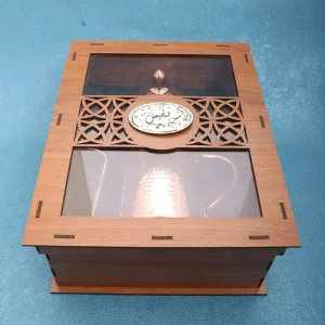 روغن ریز مسی همراه با جعبه سه بعدی چوبی