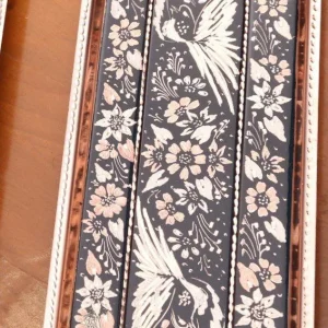 رولت خوری مسی طرح گل و بلبل