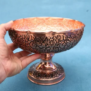 سرویس پذیرایی مسی تک پایه بلند نقشینه