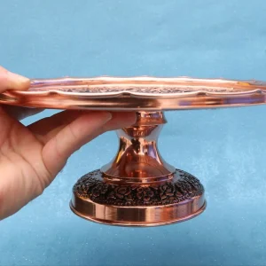 سرویس پذیرایی مسی تک پایه بلند نقشینه