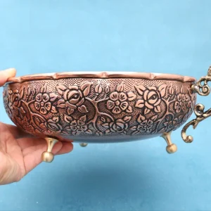 سرویس پذیرایی مسی پایه دار سزار