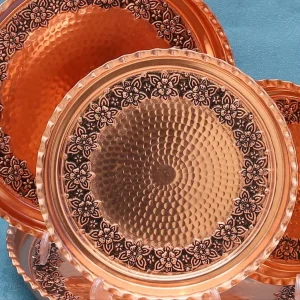 سینی مسی ماهرخ سایز بزرگ