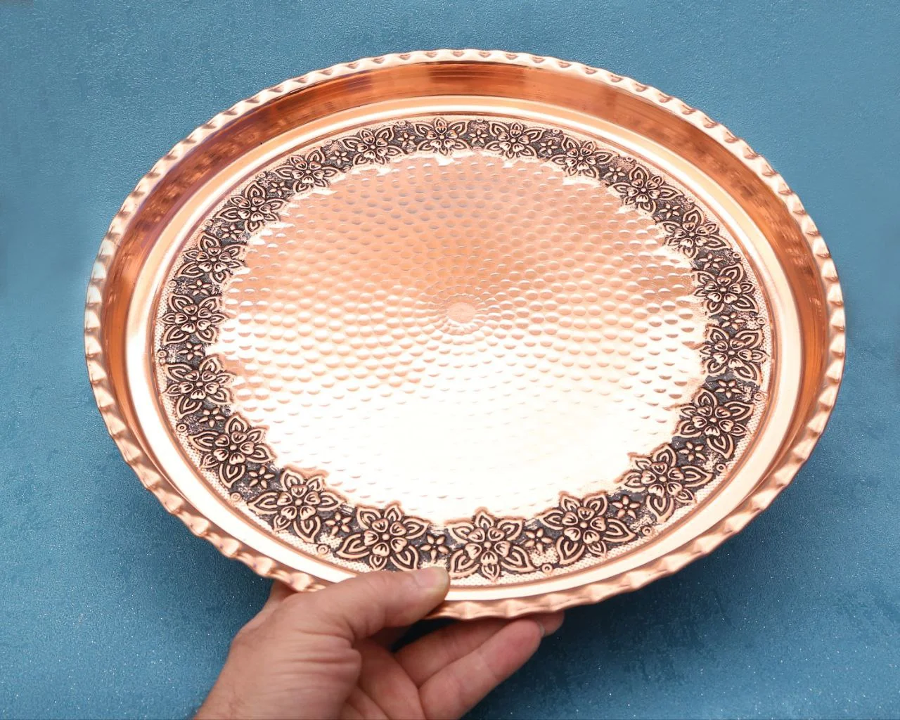 سینی مسی ماهرخ قطر 39 سانت