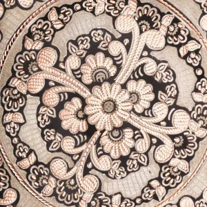 شیرینی خوری مسی نقره کوب چهارتیکه