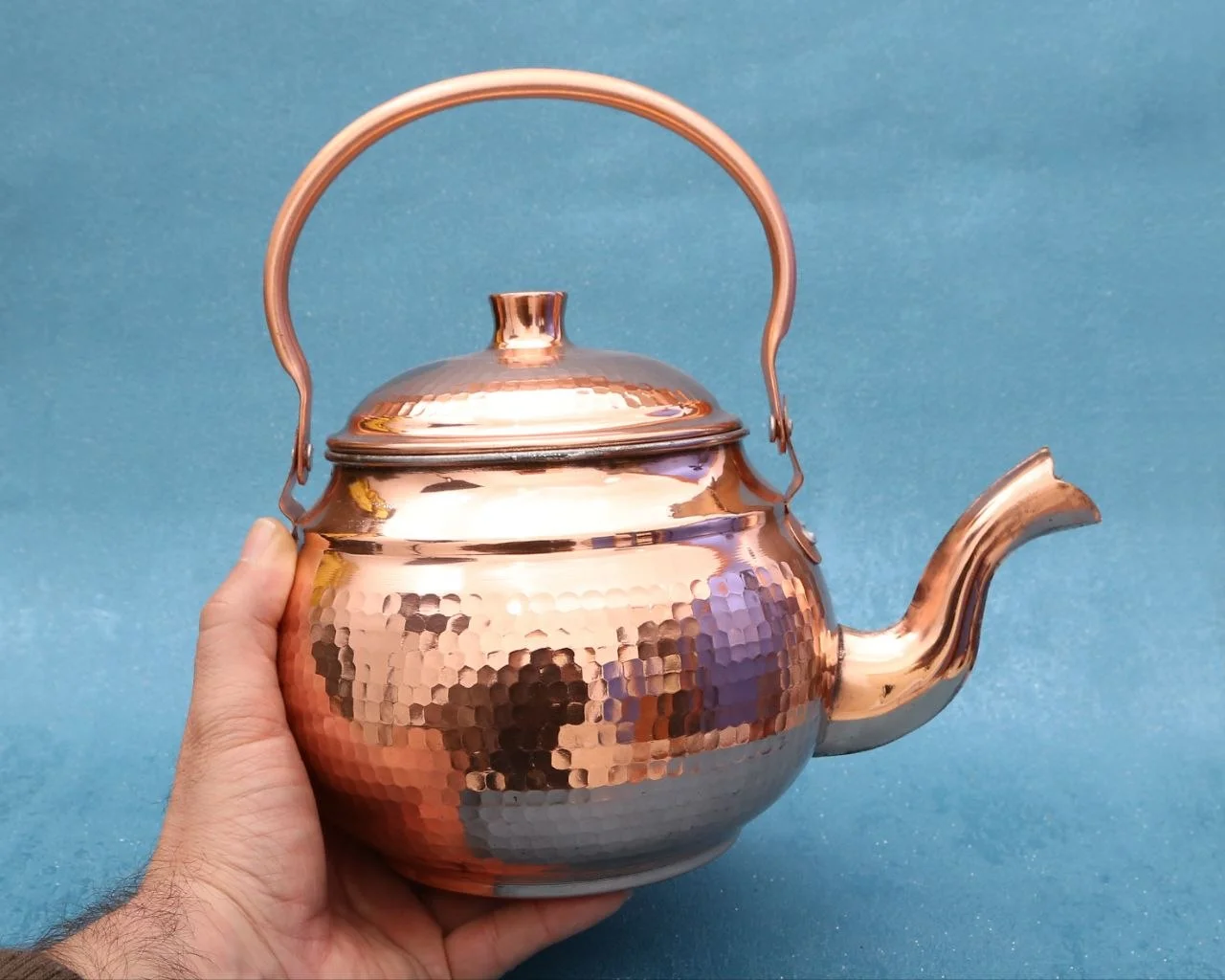 کتری مسی دسته بالا