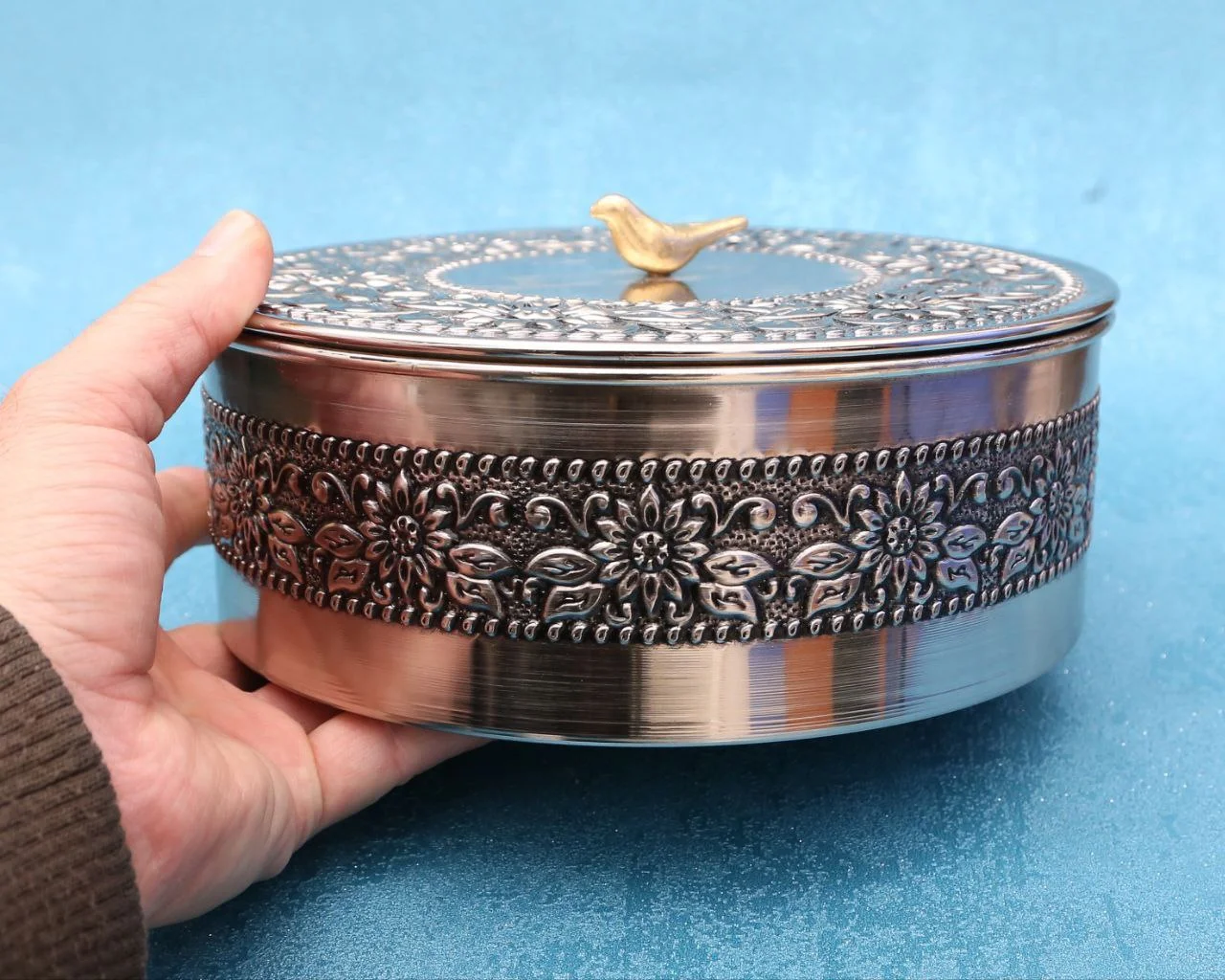 گزخوری مسی گلبرگ سایز متوسط با آبکاری کروم