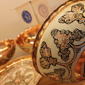 شکلات‌خوری مسی نقره کوب هامون سایز 2