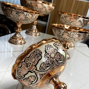 شکلات خوری مسی نقره کوب