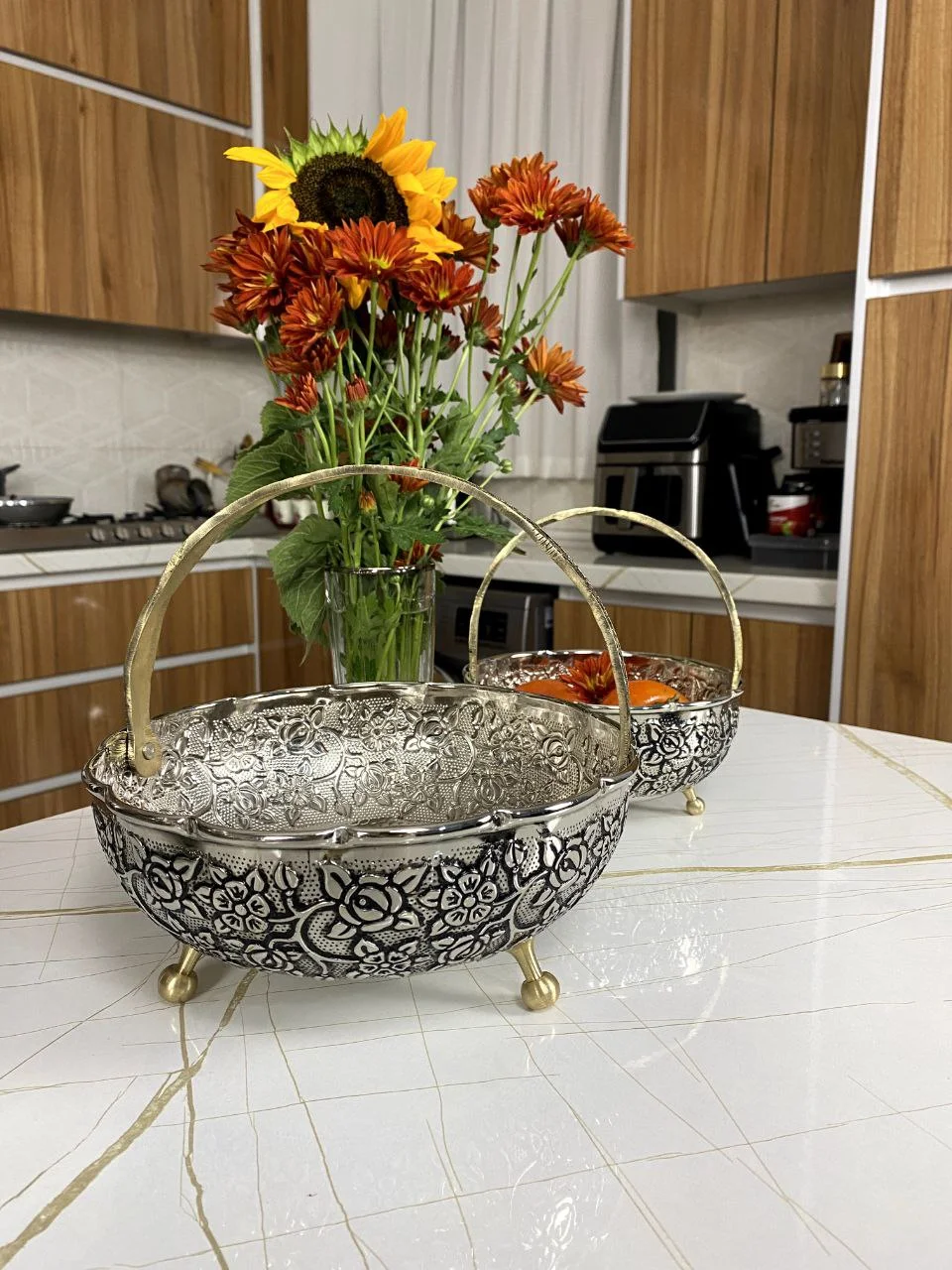 سبد مسی گلبرگ با آبکاری کروم