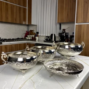 سرویس پذیرایی مسی رسا با آبکاری کروم