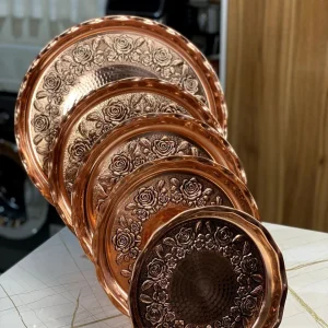 سینی مسی گلبرگ رز سایز 24