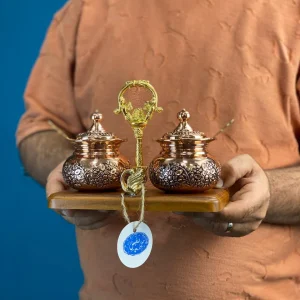 پاسماوری مسی ۲ عددی با استند چوبی وکیوم