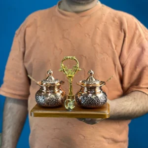 پاسماوری مسی ۲ عددی با استند چوبی وکیوم