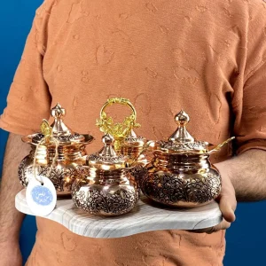 پاسماوری مسی ۴ عددی با استند چوبی وکیوم