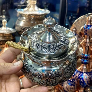 پاسماوری مسی ۴ عددی با استند چوبی با آبکاری کروم