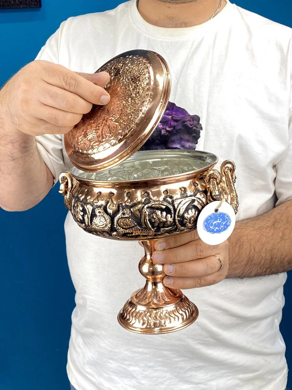 گزخوری تک پایه مسی سایز کوچک