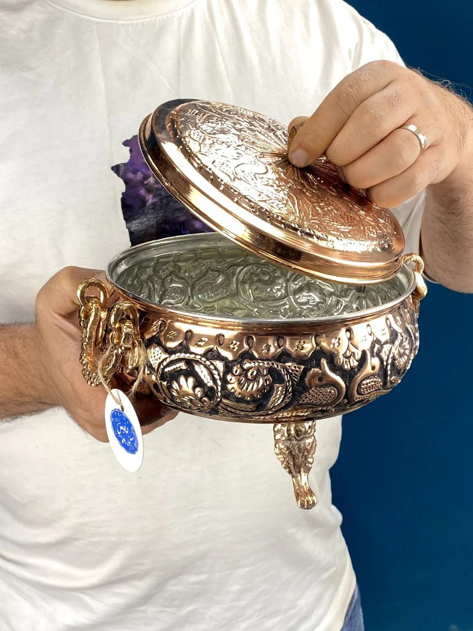 گزخوری مسی سه پایه سایز کوچک